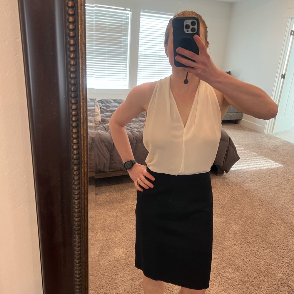 Cream White Vince Camuto blouse. Very lightly used